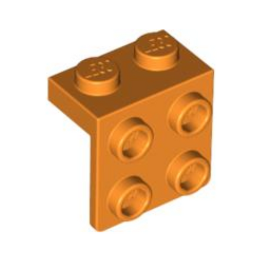 Orange Bracket 1 x 2 - 2 x 2