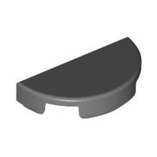 Dark Bluish Gray Tile, Round 1 x 2 Half