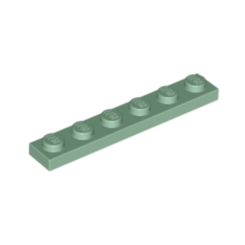 Sand Green Plate 1 x 6
