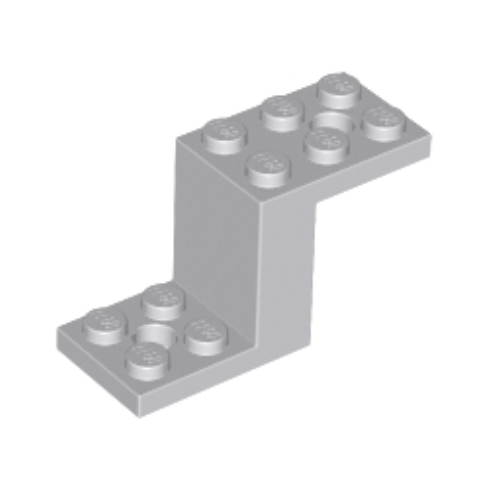 Light Bluish Gray Bracket 5 x 2 x 2 1/3 with 2 Holes and Bottom Stud Holder
