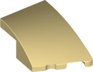 Tan Wedge 3 x 2 Right No Studs