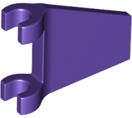 Dark Purple Flag 2 x 2 Trapezoid with Flared Edge