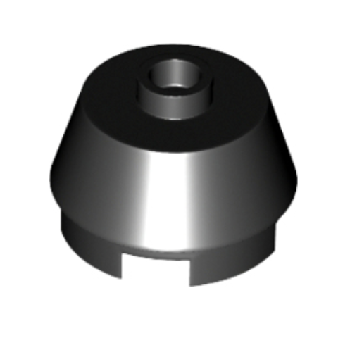 Black Cone 2 x 2 Truncated