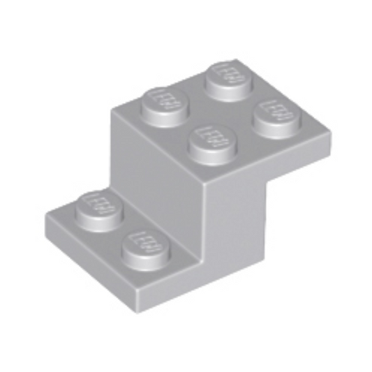 Light Bluish Gray Bracket 3 x 2 x 1 1/3 with Bottom Stud Holder