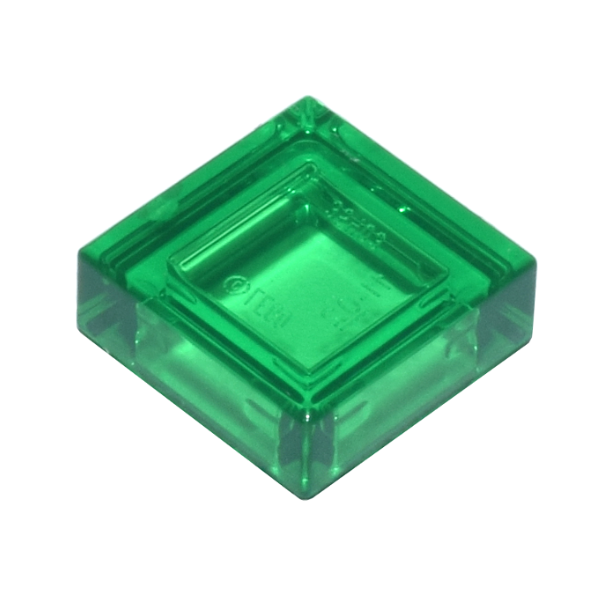 Trans-Green Tile 1 x 1