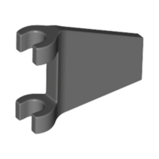 Dark Bluish Gray Flag 2 x 2 Trapezoid with Flared Edge