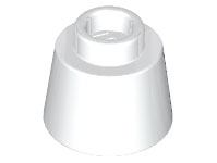 White Cone 1 1/6 x 1 1/6 x 2/3 (Fez)