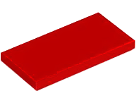 Red Tile 2 x 4