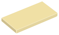 Tan Tile 2 x 4