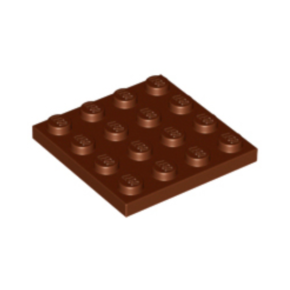 Reddish Brown Plate 4 x 4