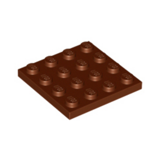 Reddish Brown Plate 4 x 4