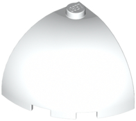 White Brick, Round Corner 3 x 3 x 2 Dome Top