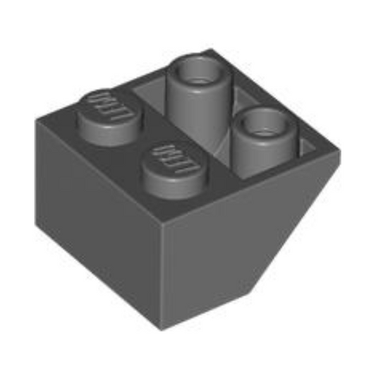 Dark Bluish Gray Slope, Inverted 45 2 x 2 with Hollow Round Bottom Tube