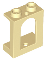 Tan Window 1 x 2 x 2 Castle