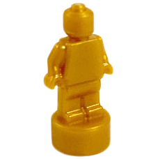 Pearl Gold Minifigure, Utensil Statuette / Trophy - 90398