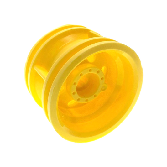 Bright Light Yellow Wheel 30.4mm D. x 20mm with No Pin Holes and Reinforced Rim