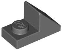 Dark Bluish Gray Slope 45 2 x 1 with 2/3 Cutout