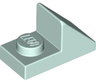 Light Aqua Slope 45 2 x 1 with 2/3 Cutout