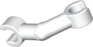 White Arm Skeleton, Bent with Clips at 90 degrees (Vertical Grip)