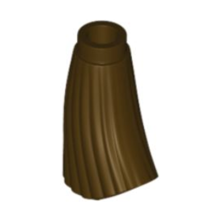 Dark Brown Minifigure, Utensil Broom Bristles with Stud Holder