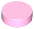 Bright Pink Tile, Round 1 x 1
