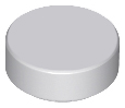 Light Bluish Gray Tile, Round 1 x 1