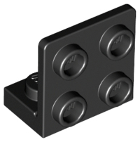 Black Bracket 1 x 2 - 2 x 2 Inverted