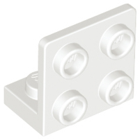 White Bracket 1 x 2 - 2 x 2 Inverted