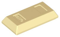 Tan Minifigure, Utensil Ingot 1 x 2