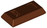 Reddish Brown Minifigure, Utensil Ingot 1 x 2