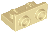 Tan Bracket 1 x 2 - 1 x 2 Inverted