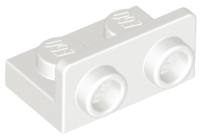 White Bracket 1 x 2 - 1 x 2 Inverted