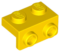 Yellow Bracket 1 x 2 - 1 x 2