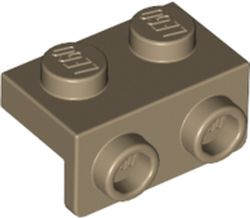 Dark Tan Bracket 1 x 2 - 1 x 2