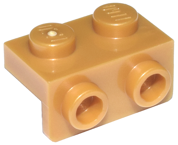 Pearl Gold Bracket 1 x 2 - 1 x 2