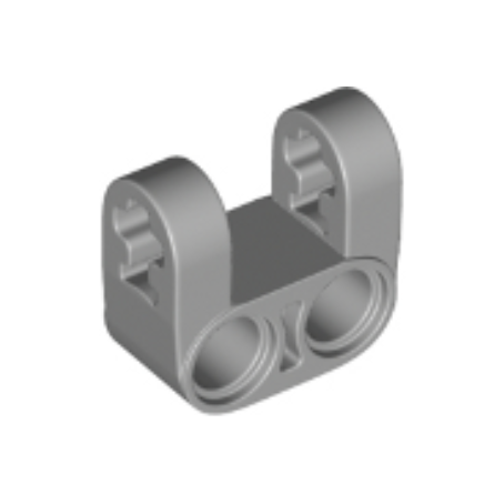 Light Bluish Gray Technic, Axle and Pin Connector Perpendicular Double Split, Reinforced Sides