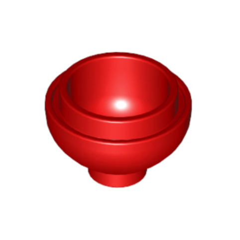 Red Brick, Round 2 x 2 Dome Bottom