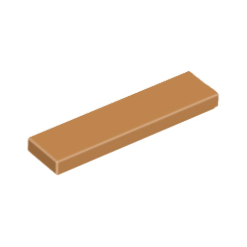 Medium Nougat Tile 1 x 4