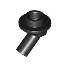 Black Bar 1L with Angled Hollow Stud