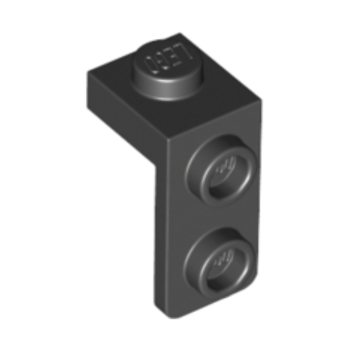 Black Bracket 1 x 1 - 1 x 2