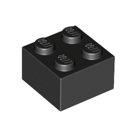 Black Brick 2 x 2