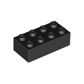 Black Brick 2 x 4