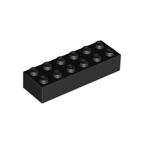 Black Brick 2 x 6