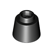 Black Cone 1 1/6 x 1 1/6 x 2/3 Fez