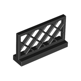 Black Fence 1 x 4 x 2 Lattice