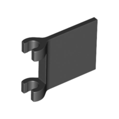 Black Flag 2 x 2 Square with Flared Edge