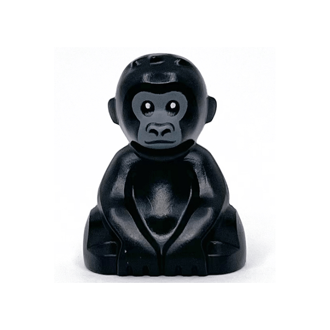 Black Gorilla, Baby with Dark Bluish Gray Face Pattern