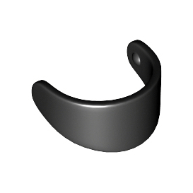 Black Minifigure, Visor Standard