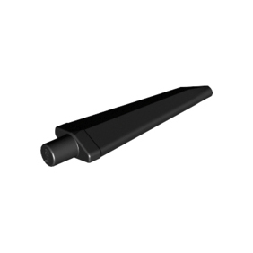 Black Minifigure, Weapon Sword, Spike Flexible 3.5L with Bar End