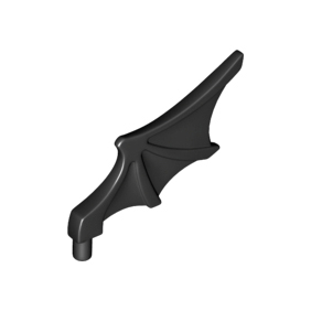 Black Minifigure Wing Webbed